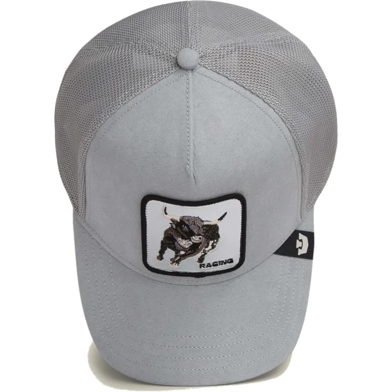 czapka-trucker-szara-byk-raging-silver-bull-metallic-the-farm-od-goorin-bros