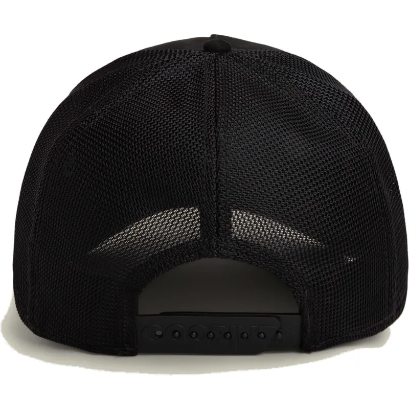 truckerkeps-svart-dobermann-hund-black-out-doberman-metallic-the-farm-fran-goorin-bros