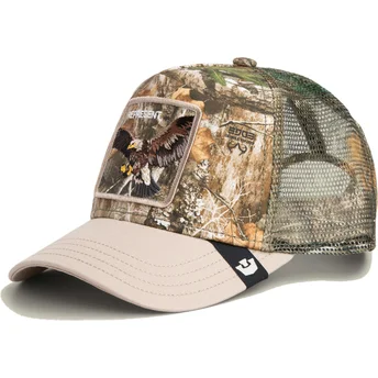 Cepur izliekta šoferis maskēšanas snapback águila Realtree Edge Represent Eagle The Farm The Farm no Goorin Bros.
