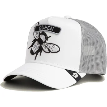 Cepur izliekta truckeris balts snapback Classic Rocker Queen The Farm no Goorin Bros.