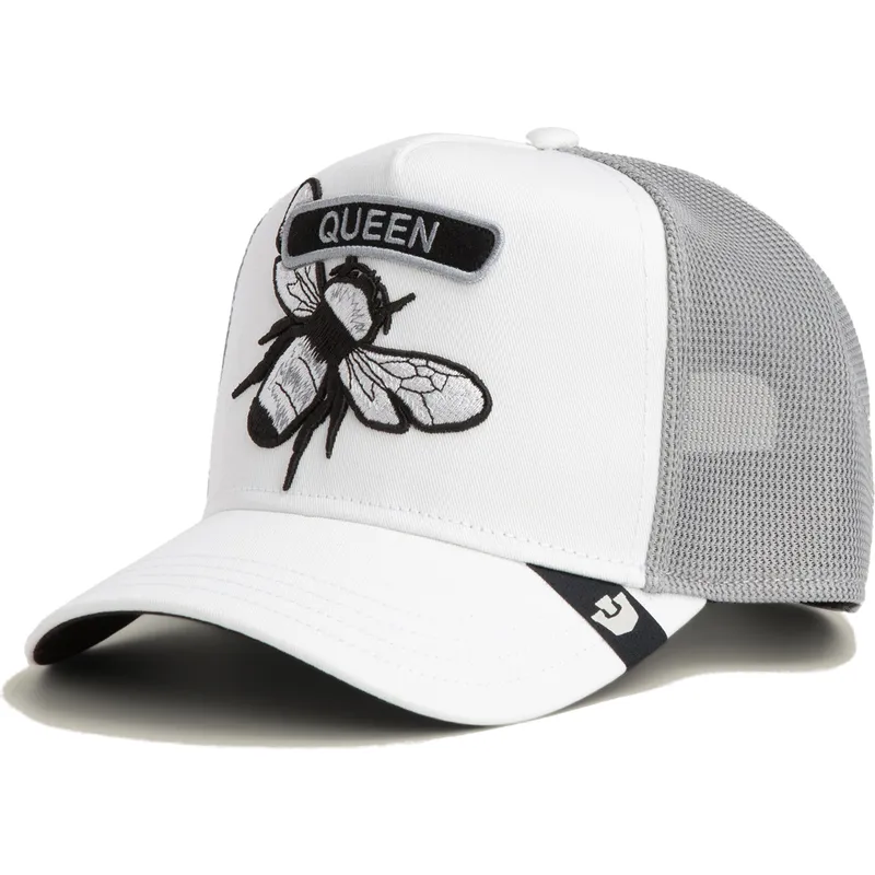 cepur-izliekta-truckeris-balts-snapback-classic-rocker-queen-the-farm-no-goorin-bros