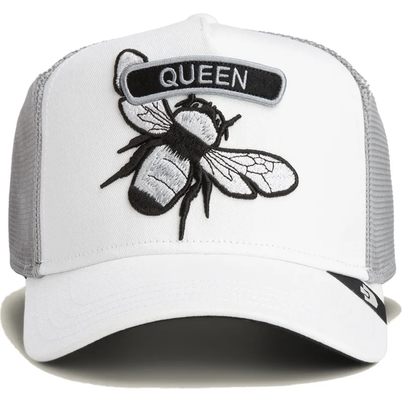 cepur-izliekta-truckeris-balts-snapback-classic-rocker-queen-the-farm-no-goorin-bros