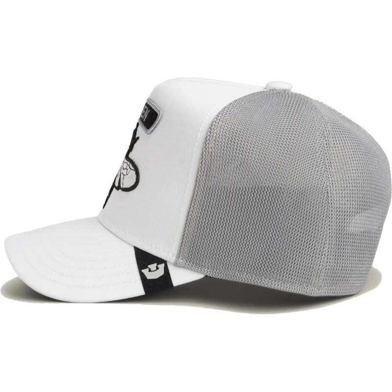 cepur-izliekta-truckeris-balts-snapback-classic-rocker-queen-the-farm-no-goorin-bros