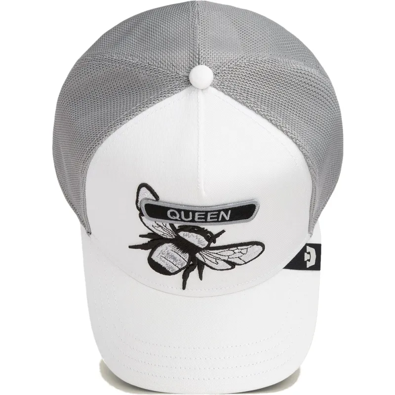 cepur-izliekta-truckeris-balts-snapback-classic-rocker-queen-the-farm-no-goorin-bros