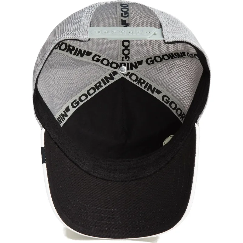 cepur-izliekta-truckeris-balts-snapback-classic-rocker-queen-the-farm-no-goorin-bros