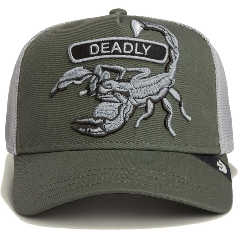 casquette-trucker-verte-scorpion-classic-rocker-deadly-the-farm-goorin-bros