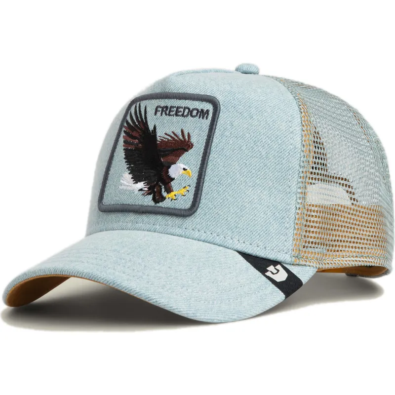 cepur-izliekta-soferis-zils-snapback-aguila-denim-eagle-the-farm-the-farm-no-goorin-bros