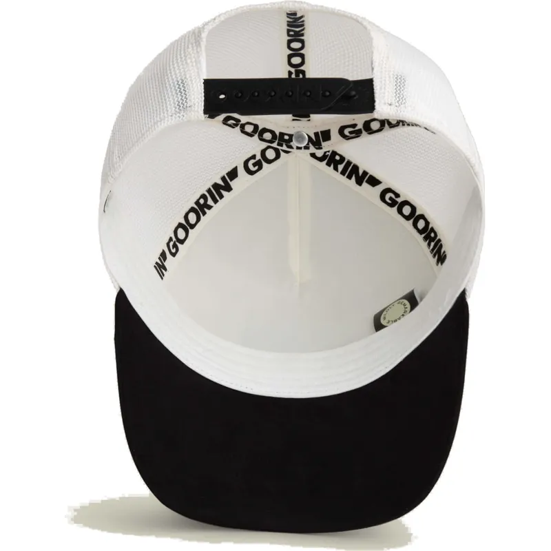 czapka-trucker-bialo-czarna-pszczola-queen-microsuede-bee-the-farm-goorin-bros