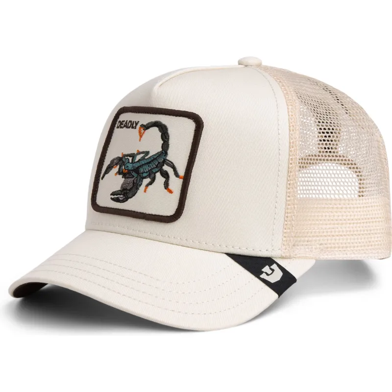 casquette-trucker-beige-deadly-scorpion-the-farm-goorin-bros
