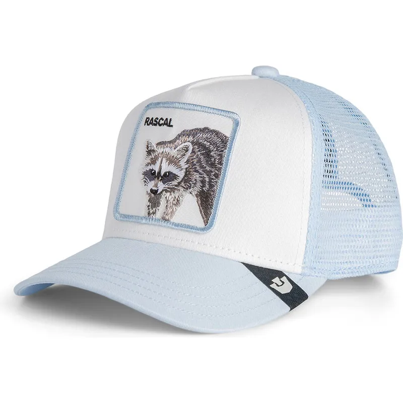 cepur-izliekta-soferis-zils-snapback-berniem-claro-mapache-rascal-raccoon-mini-the-farm-the-farm-no-goorin-bros