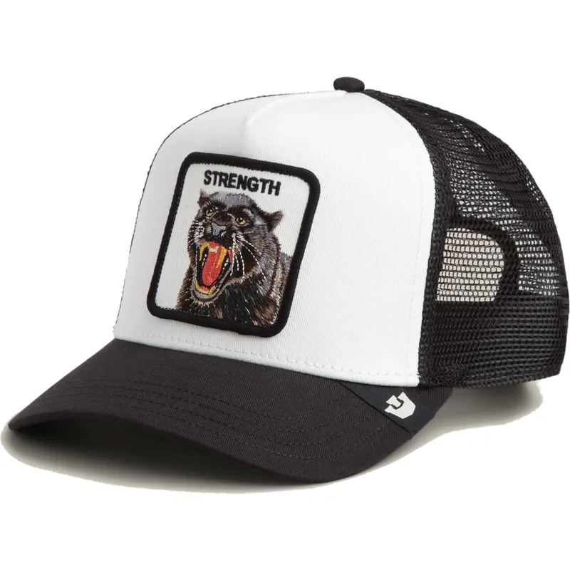 trucker-cap-weiss-und-schwarz-panther-strength-panther-the-farm-von-goorin-bros