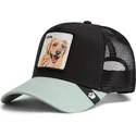 czapka-trucker-czarna-i-zielona-pies-labrador-retriever-the-loyal-dog-the-farm-od-goorin-bros