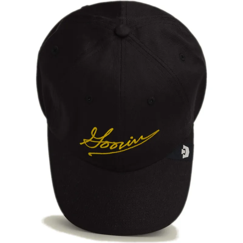 cepur-izliekta-melns-regulejama-lente-script-papa-the-farm-no-goorin-bros