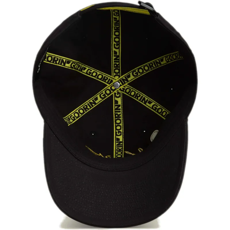 cap-izliekta-black-adjustable-strap-the-farm-no-goorin-bros