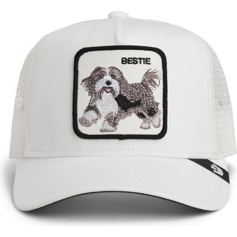casquette-trucker-blanche-pour-enfant-chien-bestie-mini-the-farm-goorin-bros