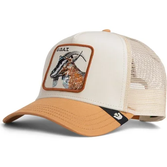 Cepur izliekta truckeris brūns snapback bērniem Goat Mini The Farm no Goorin Bros.