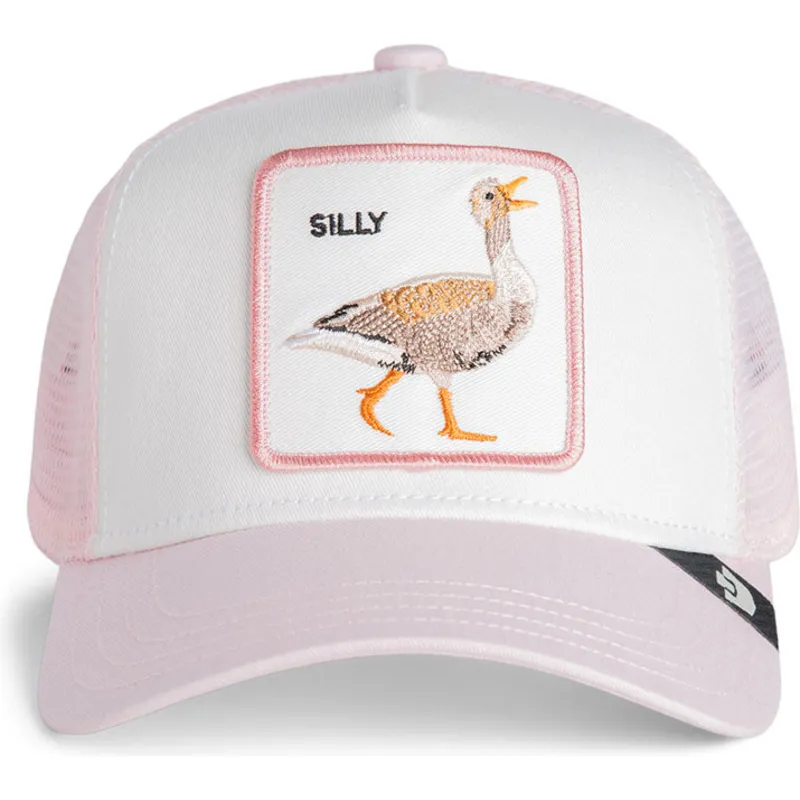 goorin-bros-youth-goose-whisper-silly-the-farm-white-and-pink-trucker-hat