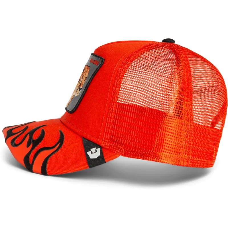 cepur-izliekta-soferis-oranzs-snapback-guepardo-blazing-flames-the-farm-the-farm-no-goorin-bros
