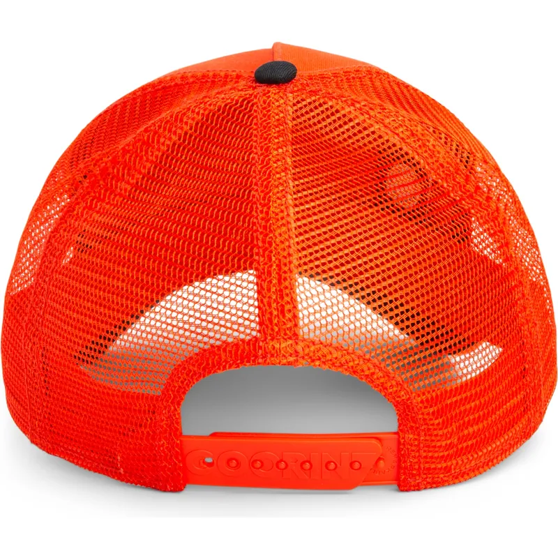gorra-trucker-naranja-guepardo-blazing-flames-the-farm-de-goorin-bros