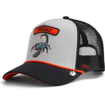 Gorra trucker gris escorpión Pop Rocker Scorpion The Farm de Goorin Bros.