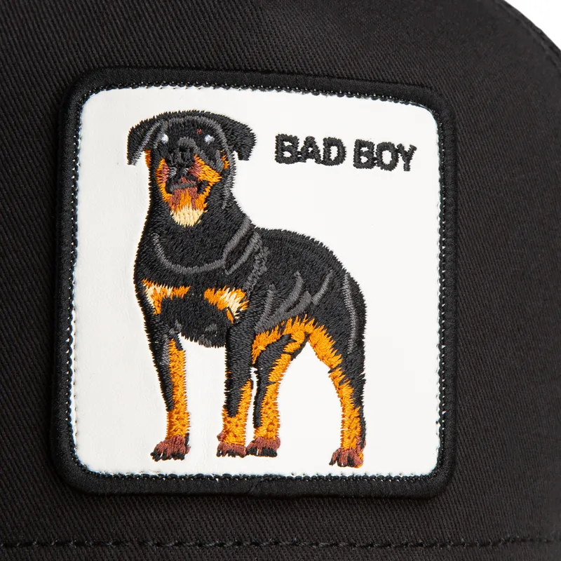 svart-och-brun-trucker-keps-hund-rottweiler-bad-boy-the-farm-fran-goorin-bros