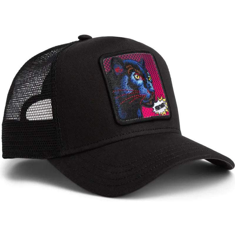 casquette-trucker-noire-panthere-panther-pop-art-2-the-farm-goorin-bros