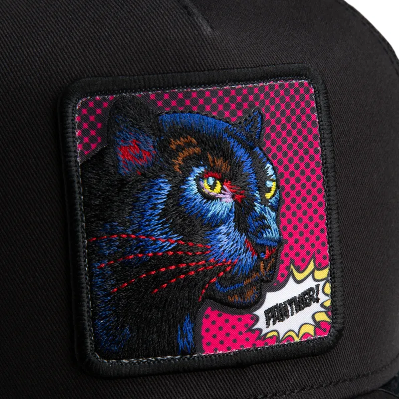 cepur-izliekta-soferis-melns-snapback-pantera-panther-pop-art-2-the-farm-the-farm-no-goorin-bros