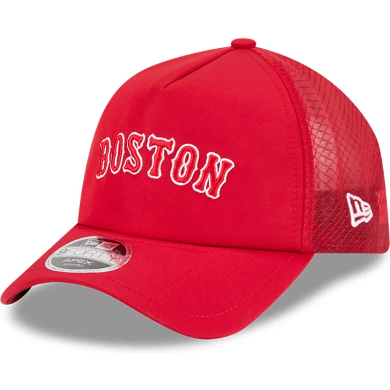 rote-trucker-kappe-9forty-apex-bp-letters-der-boston-red-sox-mlb-von-new-era
