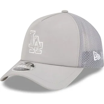 Graue Trucker-Kappe 9FORTY APEX Batting Practice der Los Angeles Dodgers MLB von New Era