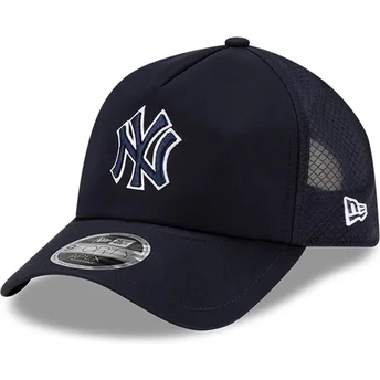 Casquette trucker bleue marine avec logo bleu marine 9FORTY APEX Batting Practice New York Yankees MLB New Era