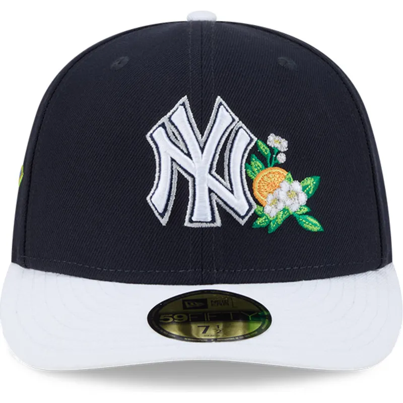 casquette-courbee-bleue-marine-et-blanche-ajustee-59fifty-spring-training-new-york-yankees-mlb-new-era