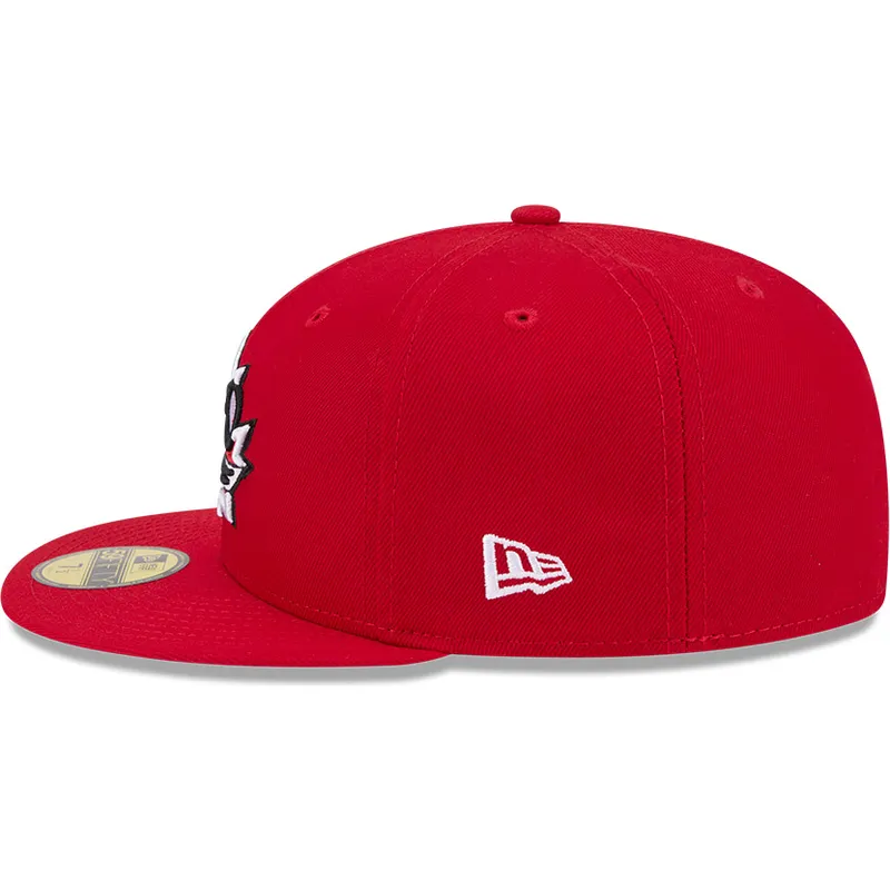 casquette-plate-rouge-ajustee-59fifty-canada-2026-world-baseball-classic-new-era
