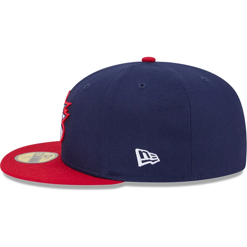marineblaue-und-rote-anliegende-flat-cap-59fifty-usa-2026-world-baseball-classic-von-new-era