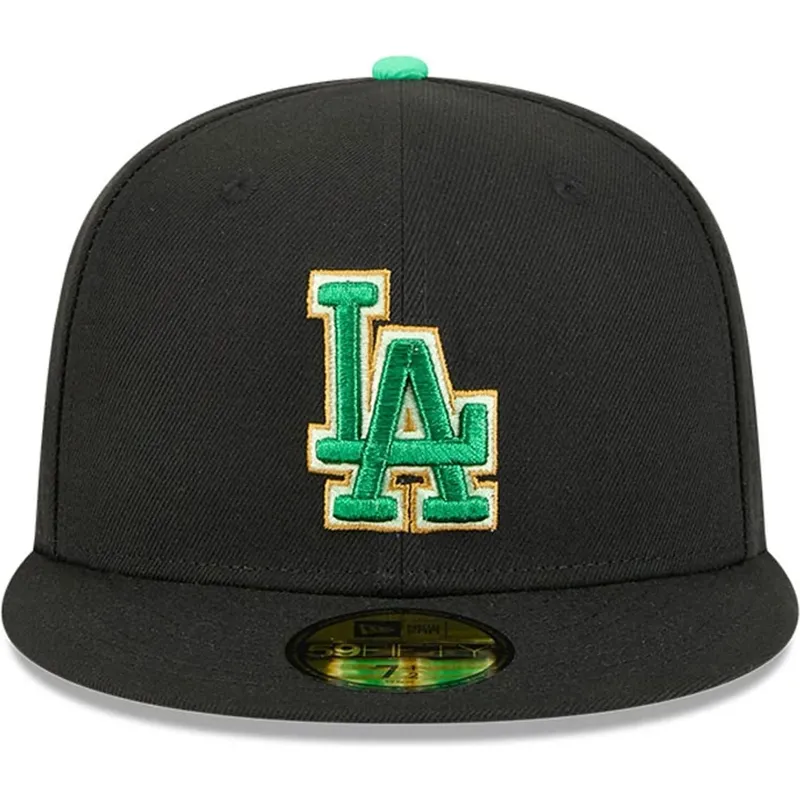 cepur-plakana-melns-pieguloss-59fifty-saint-patrick-s-day-no-los-angeles-dodgers-mlb-no-new-era