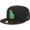 cepur-plakana-melns-pieguloss-59fifty-saint-patrick-s-day-no-los-angeles-dodgers-mlb-no-new-era