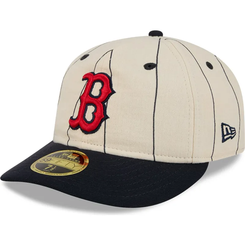 bezowa-dopasowana-czapka-z-zakrzywionym-daszkiem-59fifty-retro-crown-linen-boston-red-sox-mlb-new-era