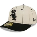 plaska-czapka-bezowa-dopasowana-59fifty-retro-crown-linen-chicago-white-sox-mlb-new-era