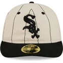 cepur-plakana-bess-pieguloss-59fifty-retro-crown-linen-no-chicago-white-sox-mlb-no-new-era