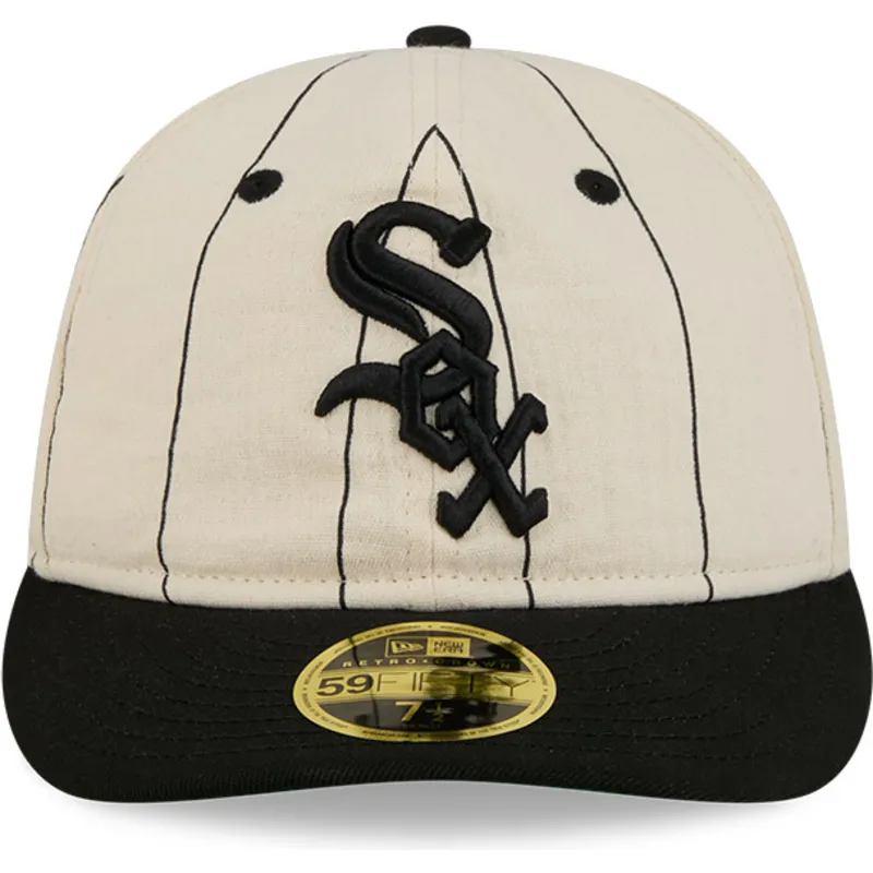 cepur-plakana-bess-pieguloss-59fifty-retro-crown-linen-no-chicago-white-sox-mlb-no-new-era