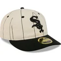 cepur-plakana-bess-pieguloss-59fifty-retro-crown-linen-no-chicago-white-sox-mlb-no-new-era