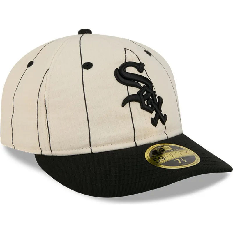 cepur-plakana-bess-pieguloss-59fifty-retro-crown-linen-no-chicago-white-sox-mlb-no-new-era