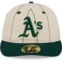 bezowa-dopasowana-czapka-z-zakrzywionym-daszkiem-59fifty-retro-crown-linen-oakland-athletics-mlb-new-era
