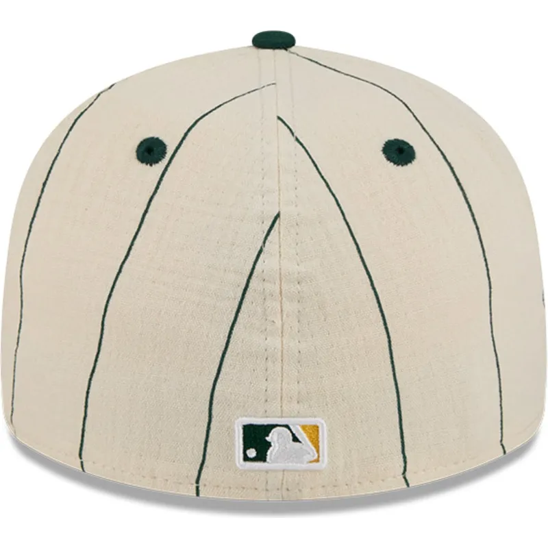 cepur-izliekta-bess-pieguloss-59fifty-retro-crown-linen-no-oakland-athletics-mlb-no-new-era
