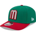 zielono-czerwona-czapka-z-zakrzywionym-daszkiem-snapback-9seventy-stretch-snap-mexico-2026-world-baseball-classic-new-era