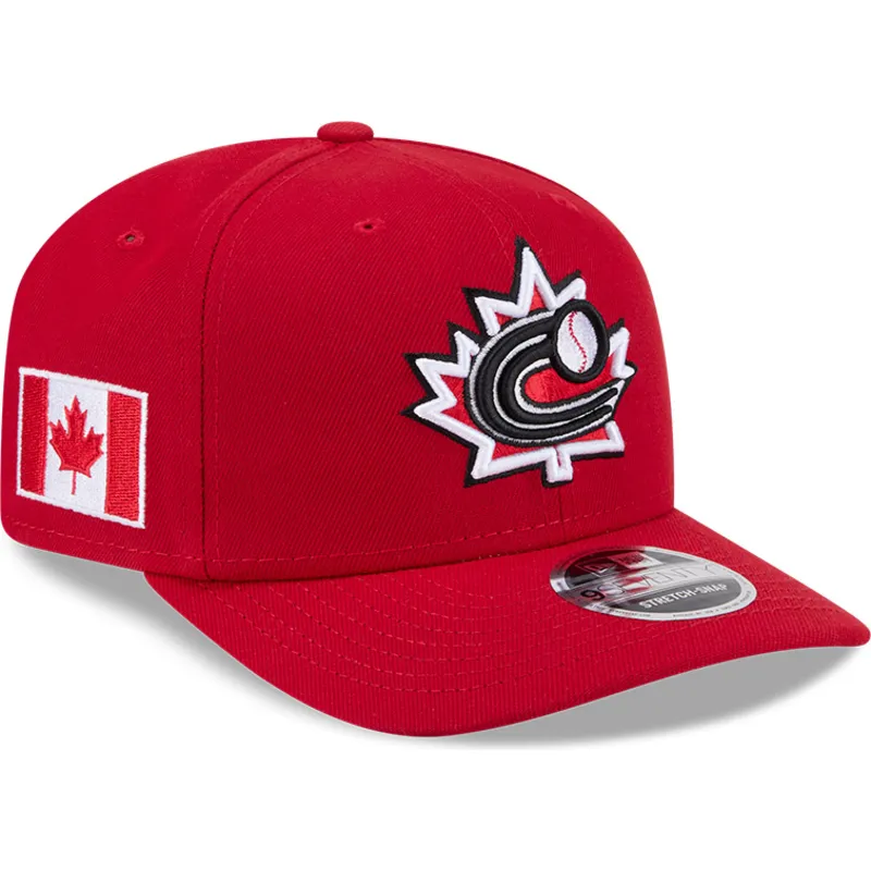 rote-gebogene-snapback-kappe-9seventy-stretch-snap-canada-2026-world-baseball-classic-von-new-era