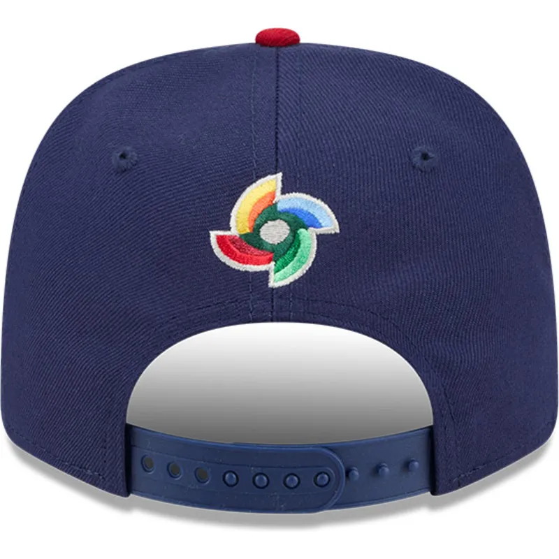 marineblaue-gebogene-snapback-kappe-9seventy-stretch-snap-japan-2026-world-baseball-classic-von-new-era