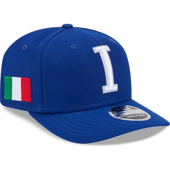 Gorra curva azul snapback 9SEVENTY Stretch Snap Italy 2026 World Baseball Classic de New Era