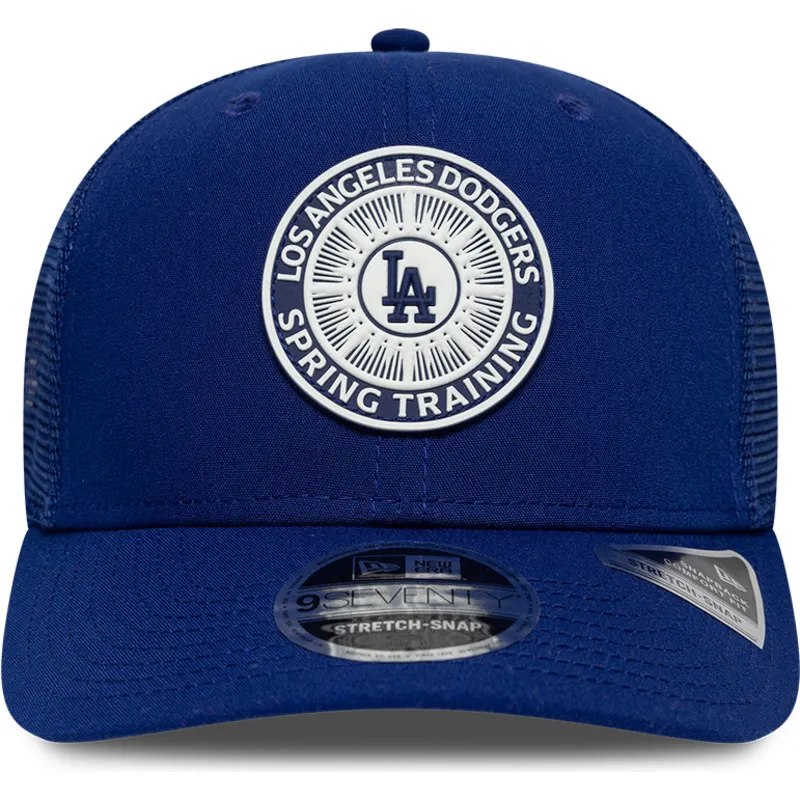 cepur-izliekta-truckeris-zils-snapback-9seventy-stretch-snap-circle-spring-training-no-los-angeles-dodgers-mlb-no-new-era