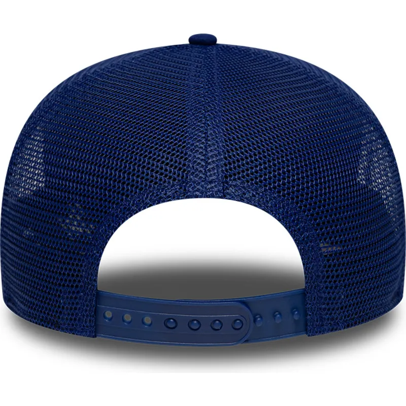 blaue-trucker-kappe-9seventy-stretch-snap-circle-spring-training-der-los-angeles-dodgers-mlb-von-new-era