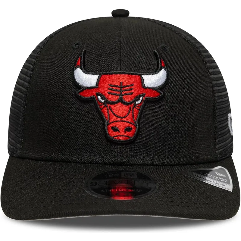 cepur-izliekta-truckeris-melns-snapback-9seventy-stretch-snap-eg-no-chicago-bulls-nba-no-new-era